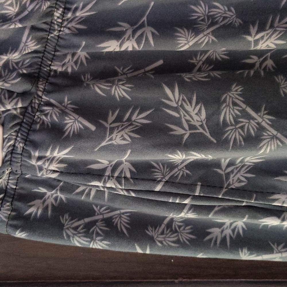 Essentials Men's Gray Patterned Shorts - Picture 4 of 6